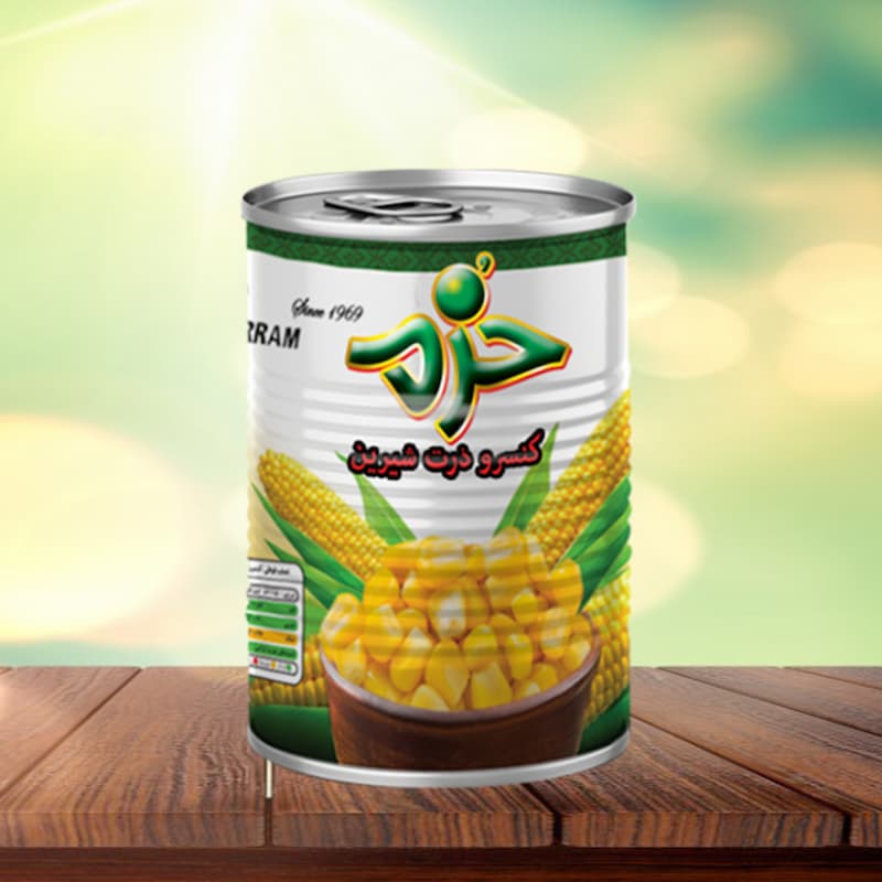 کنسرو ذرت خرم با کیفیت مناسب بازار