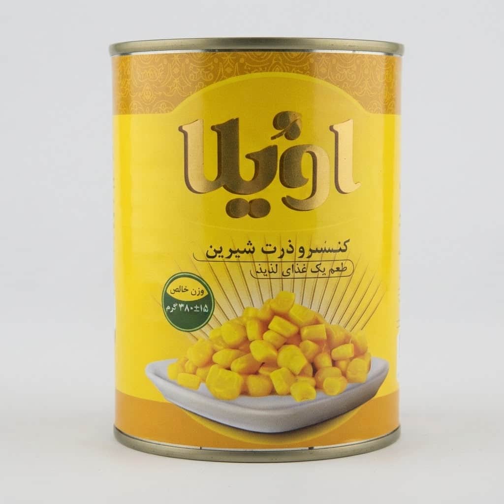 کنسرو ذرت شیرین اویلا با کیفیت بالا و طعم طبیعی