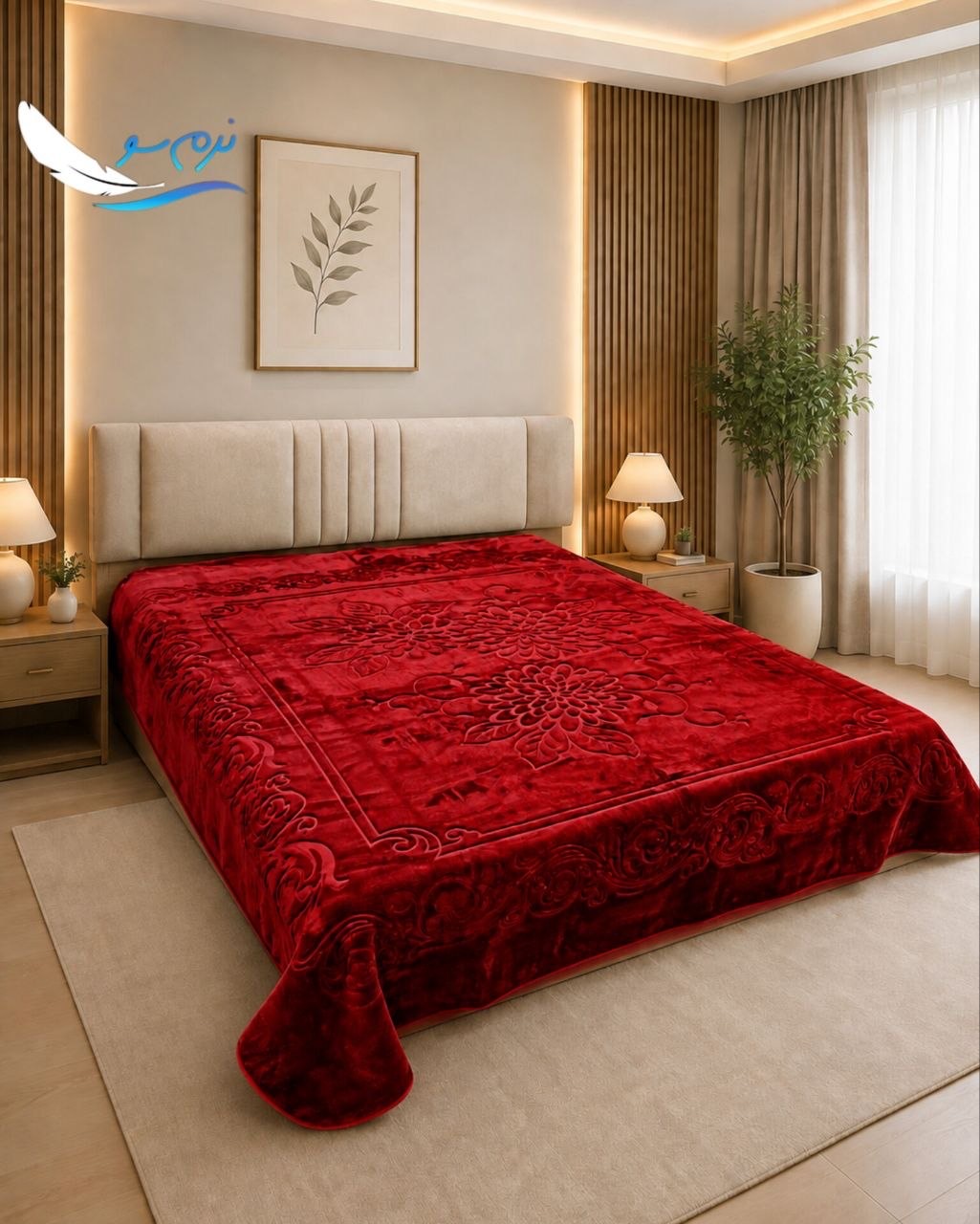 تصویر 1 از قیمت عمده و ارزان پتو گلبافت تک نفره