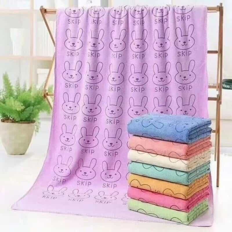 حوله حمام طرح خرگوش با طراحی شاد و دوست داشتنی