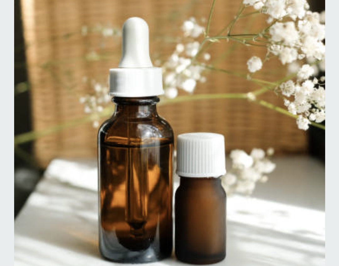 بطری قطره چکان شیشه ای قهوه‌ای