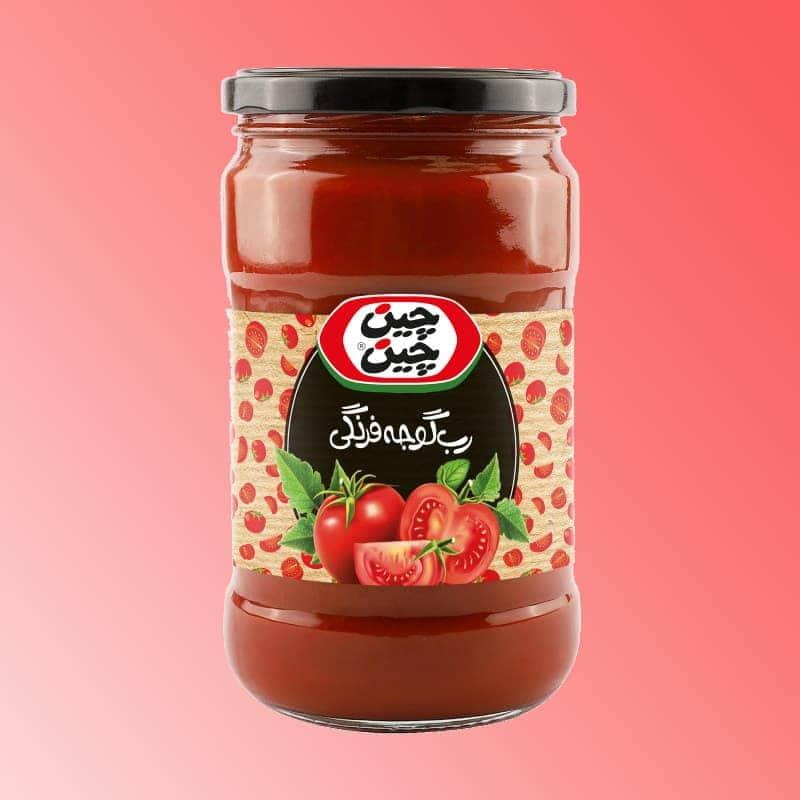 رب گوجه فرنگی چین چین شیشه ای انتخابی کاربردی برای بازار غذایی