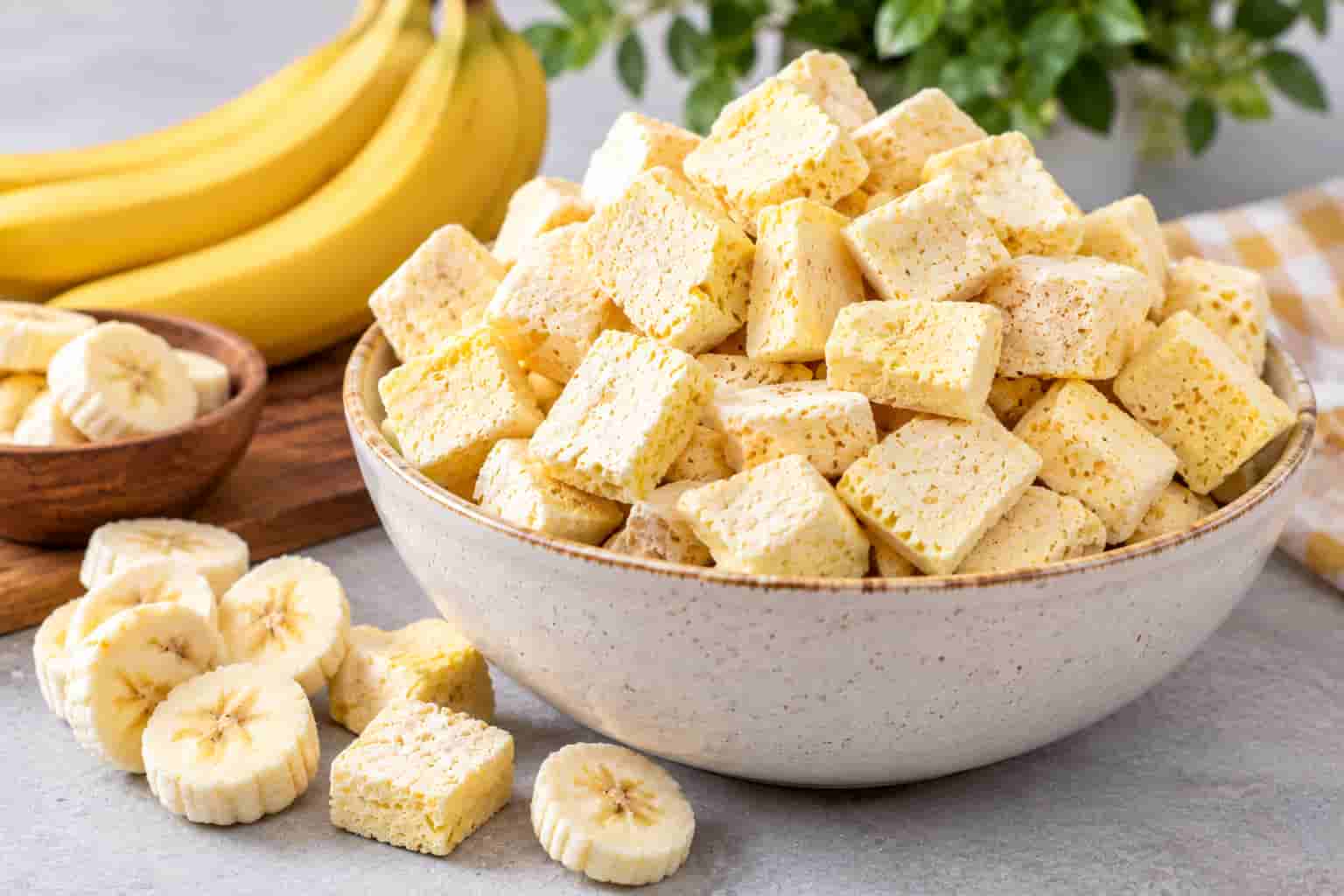بستنی خشک موز مرغوب برای سفارش های تجاری