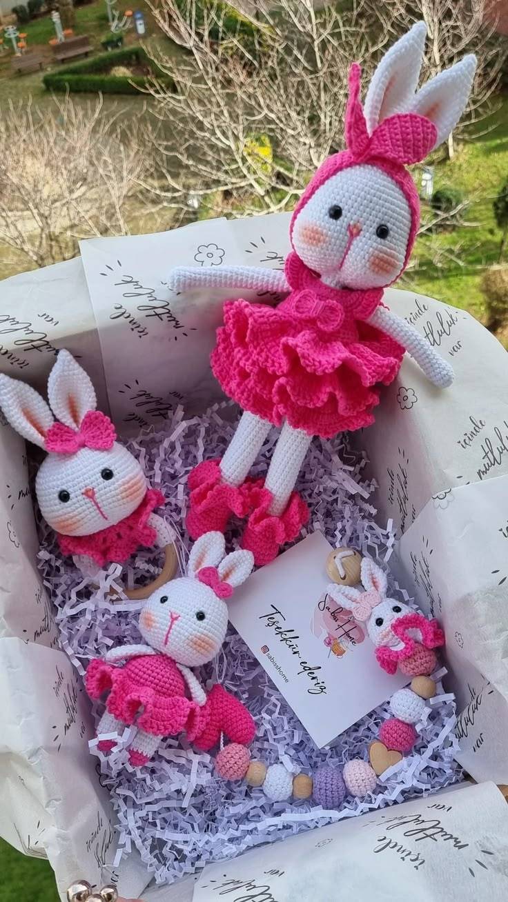 ست سرویس بافتنی عروسکی کد 7