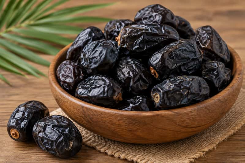 خرما خارک سیاه تازه و شیرین مناسب مصرف روزانه